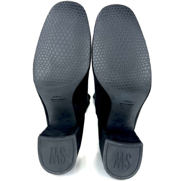 Stuart Weitzman City 5050 Black Thigh High/OTK Boot Size 10M Suede Block Heel - Picture 7 of 14